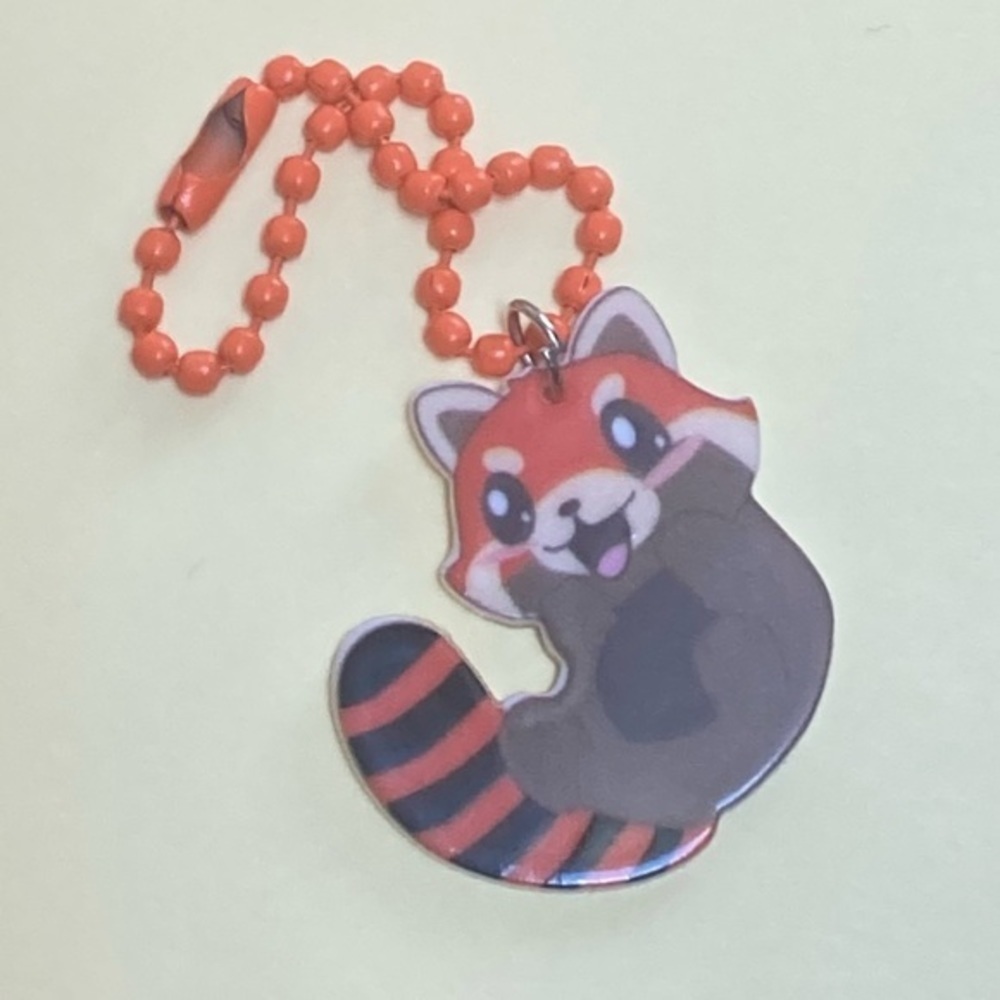 3/$15 Handmade Red Panda Keychain